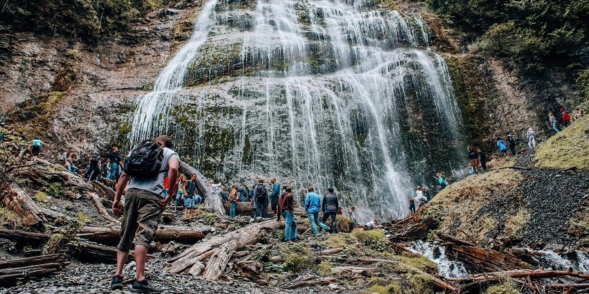 For those who love exploring, the hiking trails surrounding the Kravice waterfalls provides amazing views.