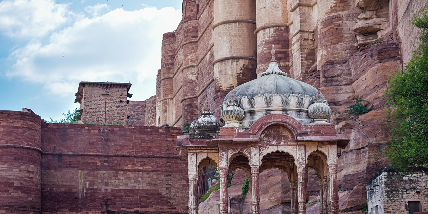 Image of the view of Mehrangarh Fort, Jodhpur, Rajasthan, India