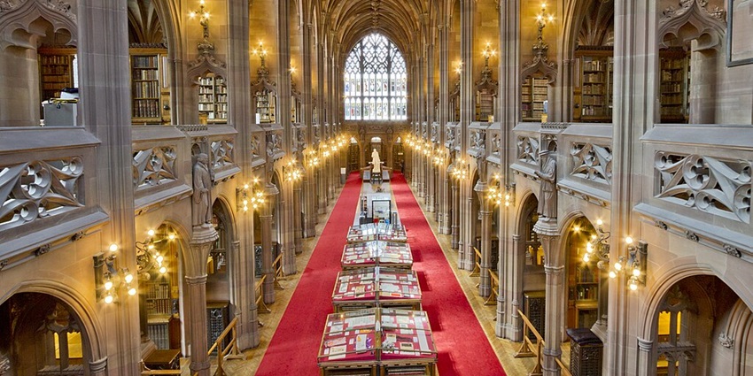 Things to do in Manchester which includes exploring rare manuscripts, ancient books, and breathtaking architecture in Manchester’s historic library.
