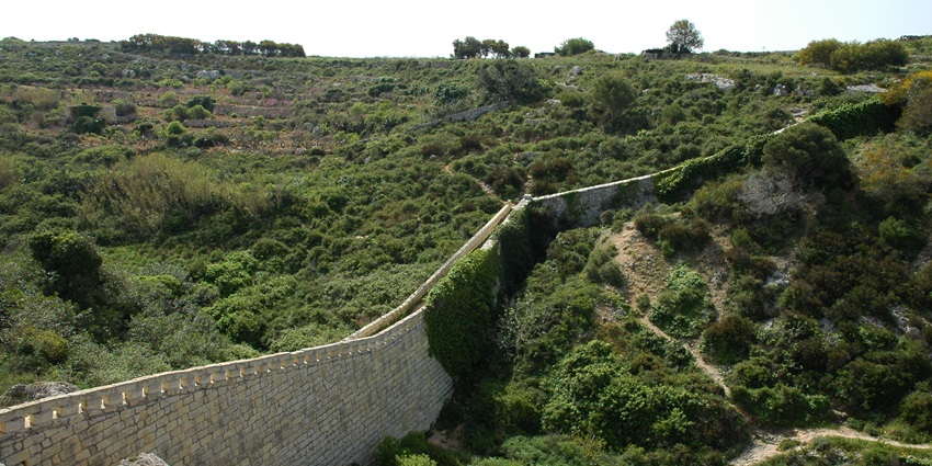 Hike along the Victoria Lines, Malta’s “Great Wall,” with sweeping countryside views.