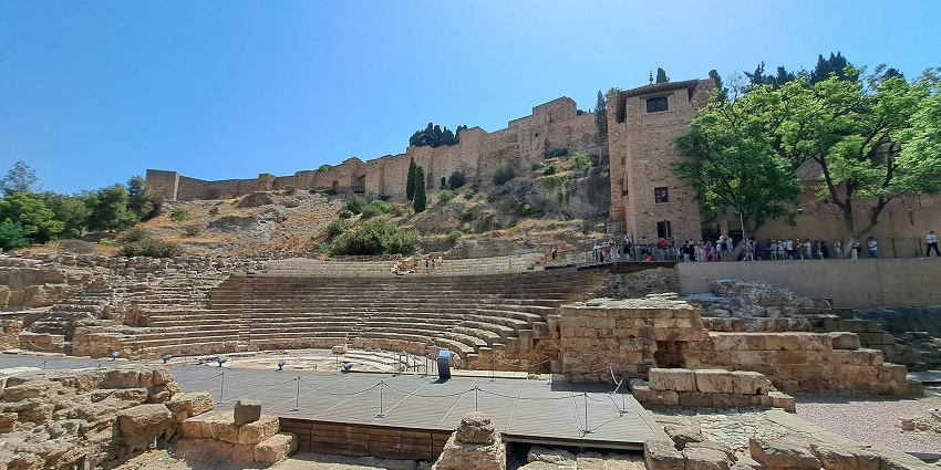 Discover history with stunning views, one of the things to do in Malaga in November.