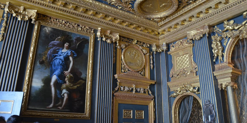 An image showing the interior of the Drottningholm Palace in Sweden