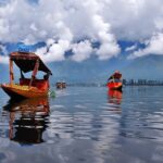 A simple view of Dal Lake and the city of Srinagar from Shankaracharya Hill.