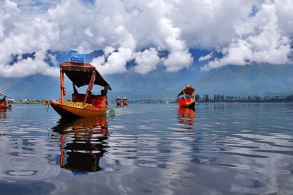 A simple view of Dal Lake and the city of Srinagar from Shankaracharya Hill.