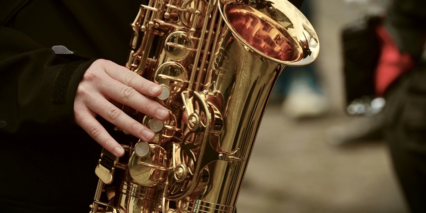 A saxophone that represents the Jazz music setup in Ulaanbaatar Mongolia Nightlife
