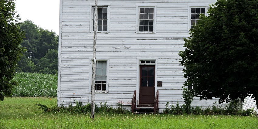 Unique structure resembling the Fort Franklin historic site.