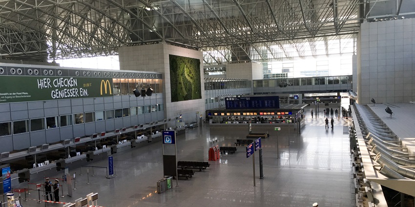 An image of Frankfurt Airport, one of the most famous airports in Germany.