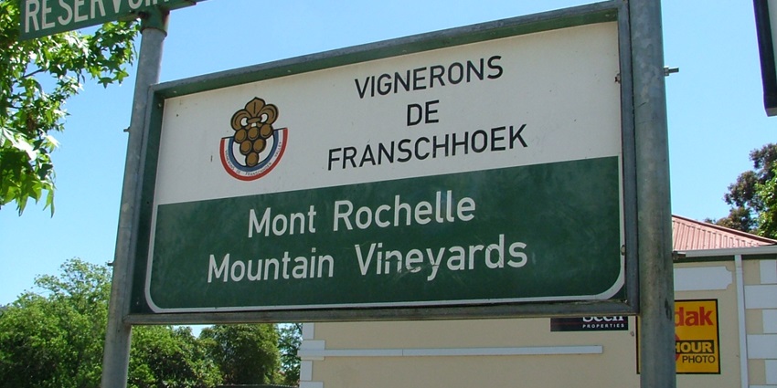 Pretty Vineyards at Franschhoek, a place to visit on Valentine’s Day in South Africa