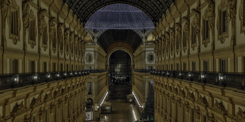 Timeless elegance of Galleria Vittorio Emanuele II, a place to visit in Milan in December.