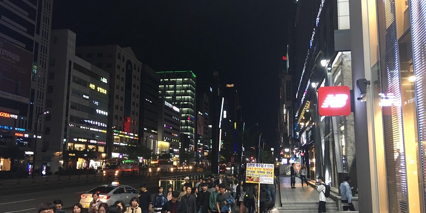 Trendy district is known for luxury shopping, entertainment, and K-pop influence.