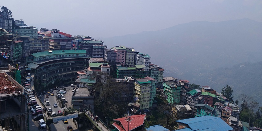 An image of the Gangtok View Point, one of the places to visit in India for couples in May.