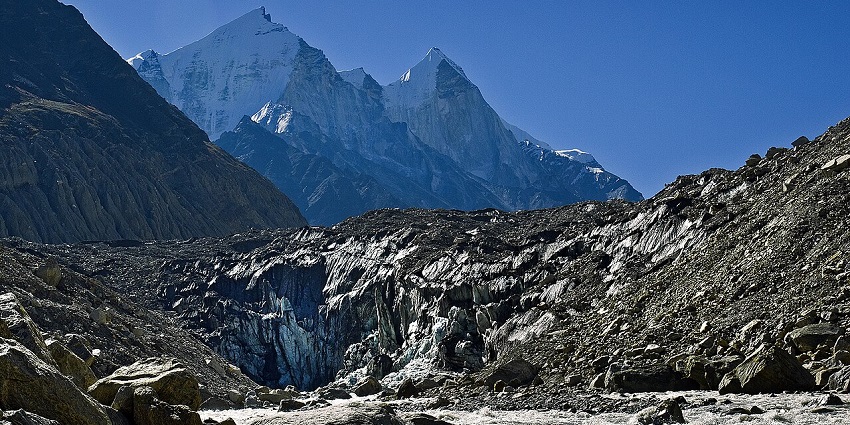 Exploring Gaumukh close to the Gangotri Temple in Uttarkashi