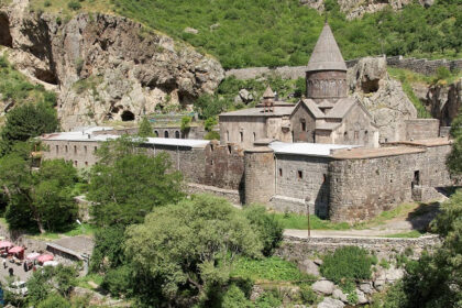 Alluring view of Geghard Monastery, Armenia.