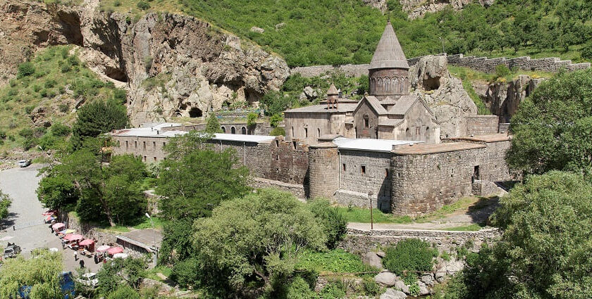 Alluring view of Geghard Monastery, Armenia.