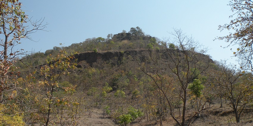 View of an ages old fort with the hilly terrain at the famous hill stations.