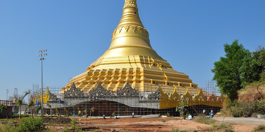 A picture of Global Vipassana Pagoda which is one of the spiritual places to visit near Bandra.
