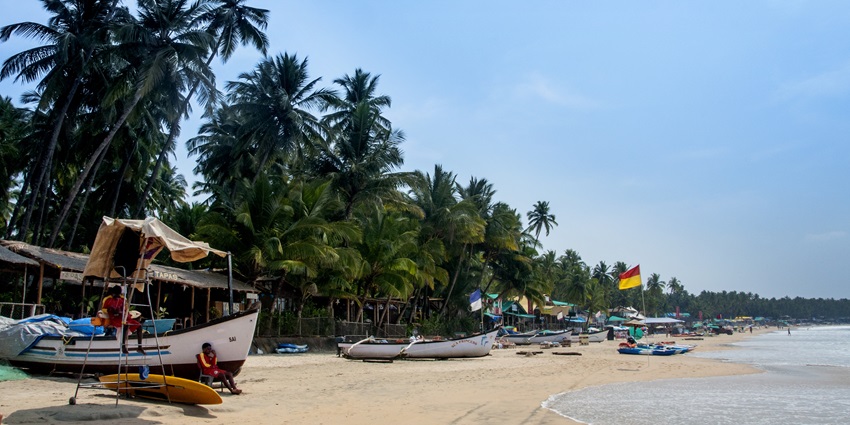Image of a Beach in Goa, one of the best places to visit in summer in India with friends