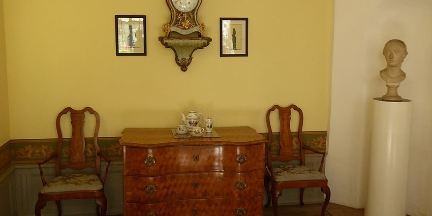 An Image of the interior of the Goethe House, a famous place to visit in Frankfurt.