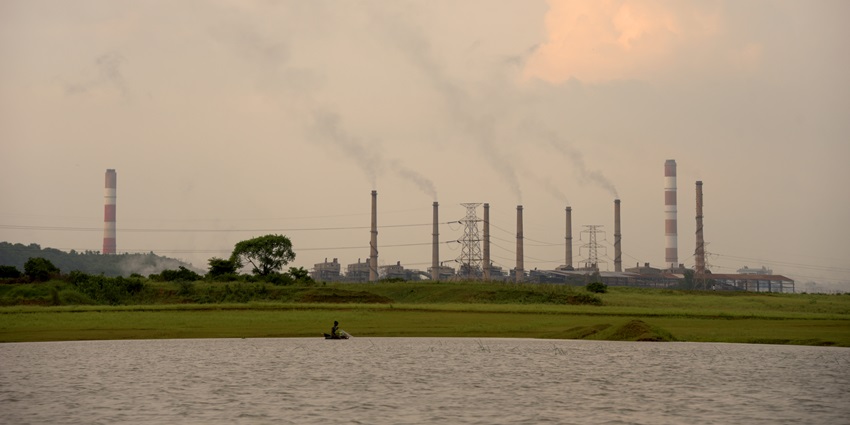 Image of Thermal Power Plat on Govind Ballabh Pant Sagar at Sonbhadra, UP