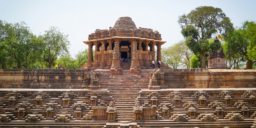 An image in Sun temple in Gujarat, one of the places to visit in India for couples on their honeymoon