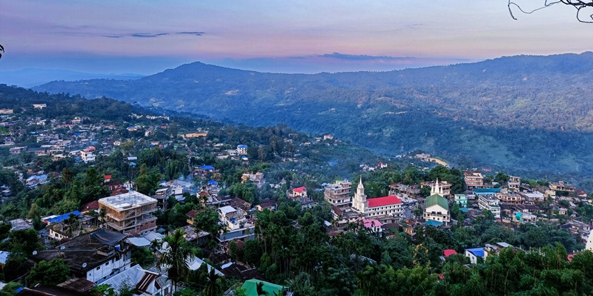 A scenic image of Haflong Lake, one of the offbeat places to visit in December in India.
