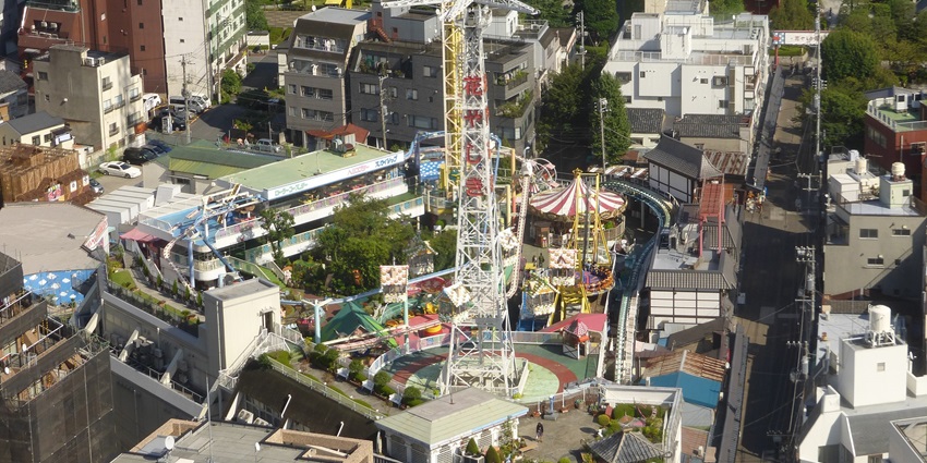 Hanayashiki Amusement Park is Japan’s oldest amusement park with nostalgic rides.
