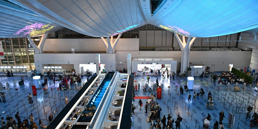 Japan’s busiest airport with domestic and international routes