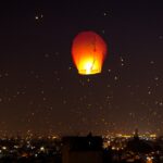 An image depicting vibrant kite-flying celebrations during Uttarayan, the harvest festival of Gujarat.