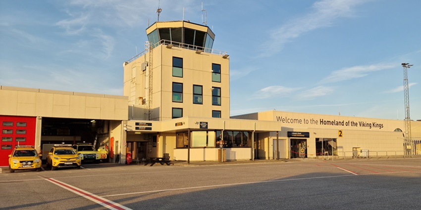An image of Haugesund Airport, an international airport in Norway.