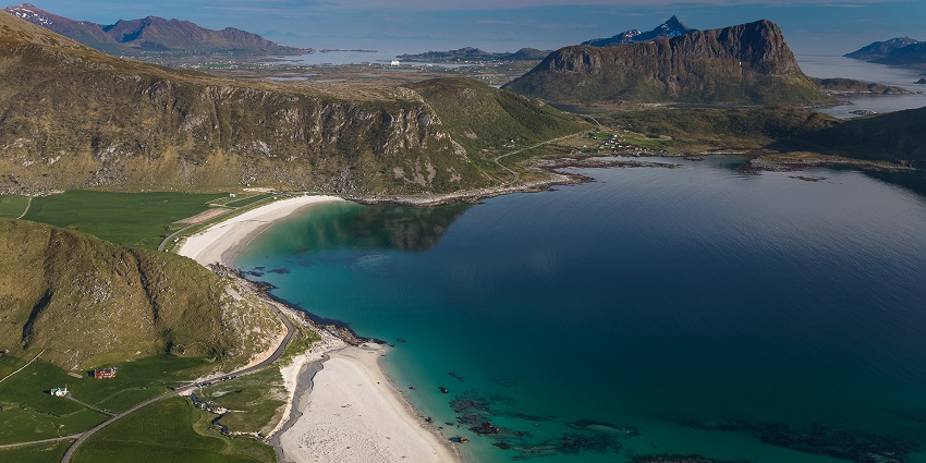 An image of Haukland Beach is a perfect addition to any collection of photos of beaches in Norway.