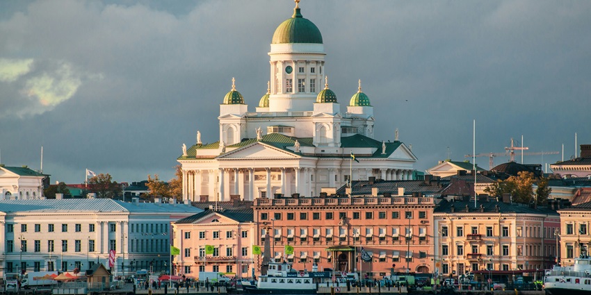 An image of the vibrant City of Helsinki, one of the places to visit in Finland in June