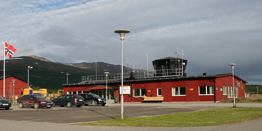 An image of the exterior of Hemavan Airport located in Sweden.