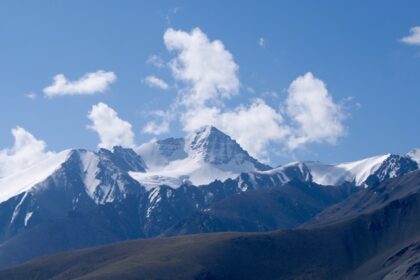 An image showing Stok Kangri, a prominent mountain peak in the Ladakh region of India