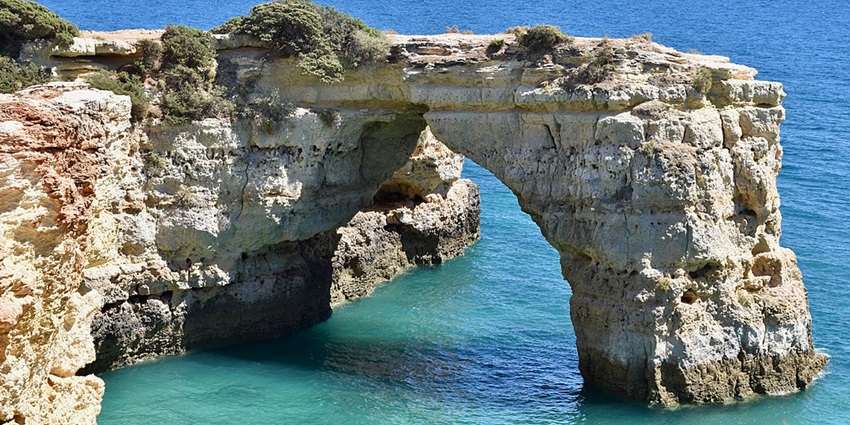 Hike the scenic Algarve cliffs and soak in stunning ocean views