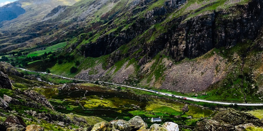 Majestic peaks, lush forests, and breathtaking scenic trails mark the scenery of the Snowdonia National Park