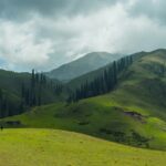 Majestic mountains like those at hill stations in Central India.