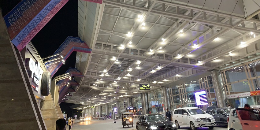 View of the Jaipur International Airport to reach the destination.