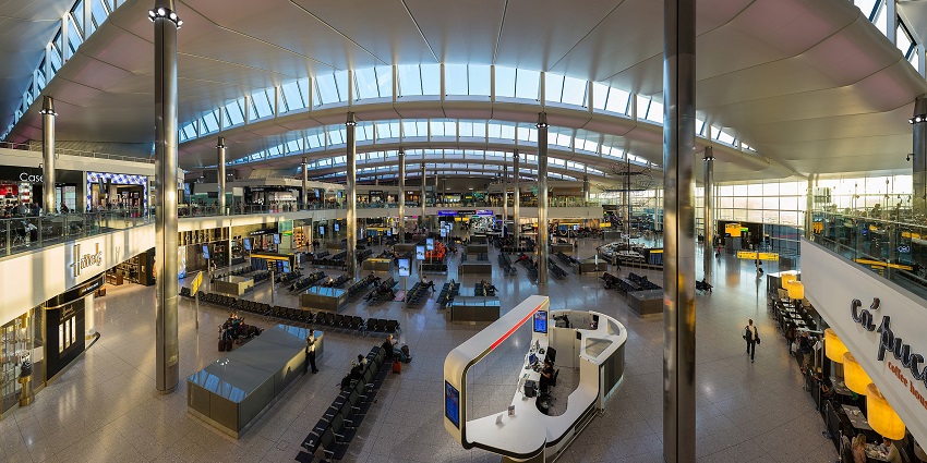 London’s Heathrow Airport offers direct flights from major global destinations.