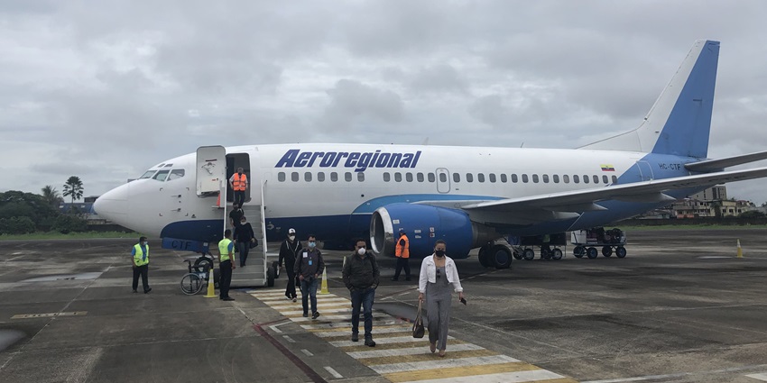 Francisco de Orellana Airport offers flights to Yauni, the gateway to the Amazon.