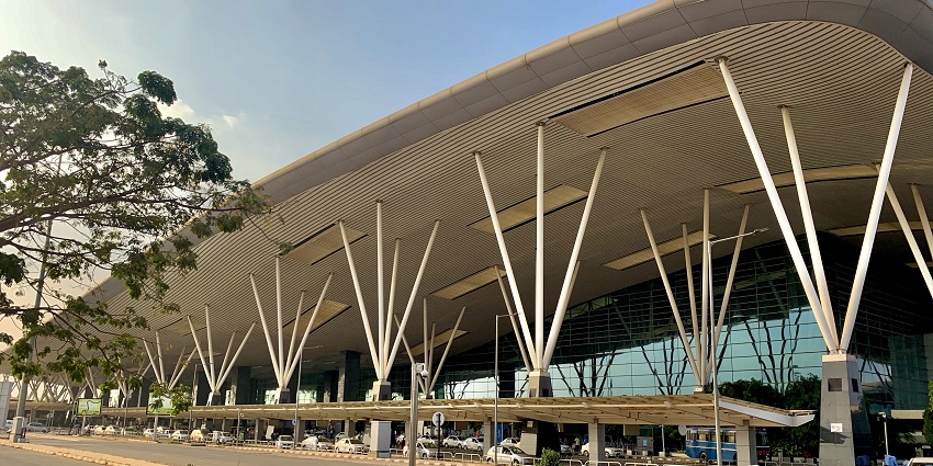 The image of the Kempegowda International Airport in the Bangalore , Karnataka.
