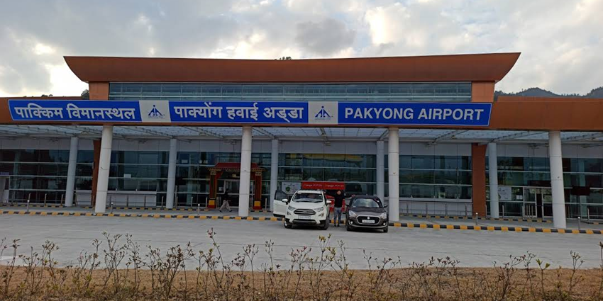 Image of dropping area of the Pakyong Airport, the nearest airport to Changu Lake