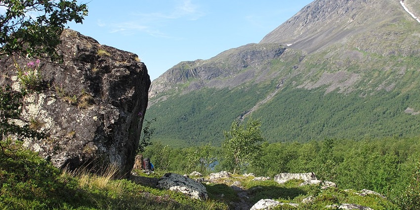An image showing a valley at the border of Sarek National Park, a famous place to visit in Sweden