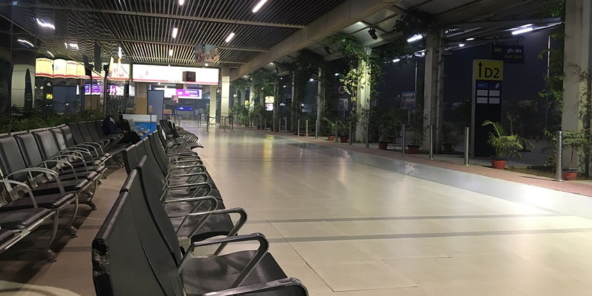 The Patna airport is connected to major cities.