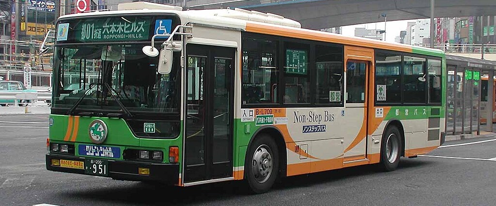 The city buses make it convenient for visitors to travel from different parts of Tokyo.