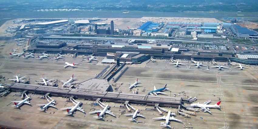 Narita International Airport offers various flights to major cities.
