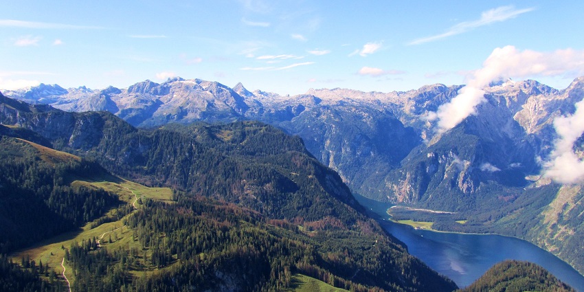 An image showing the view of Steinernes Meer in Berchtesgaden National Park, Germany.