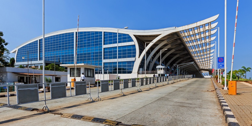 The beautiful building of Goa International Airport(Dabolim)