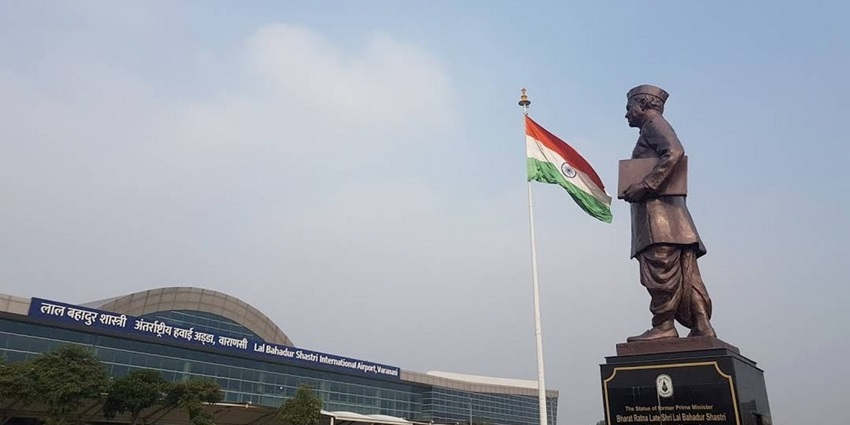 mage of the statue of Lal Bahadur Shastri ji - Modern travel meets Varanasi's ancient soul here