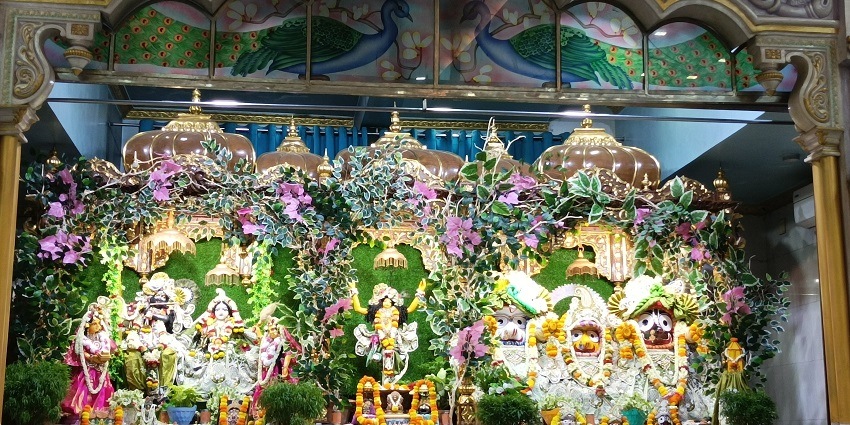 ISKCON promotes devotional practices, kirtan, and spiritual discourses.
