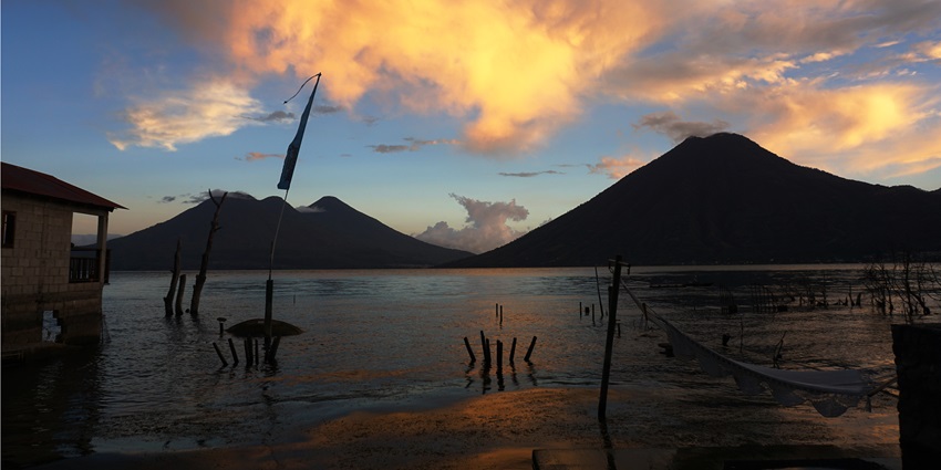 A breathtaking hiking viewpoint offering panoramic sunsets over the majestic Lake Atitlán